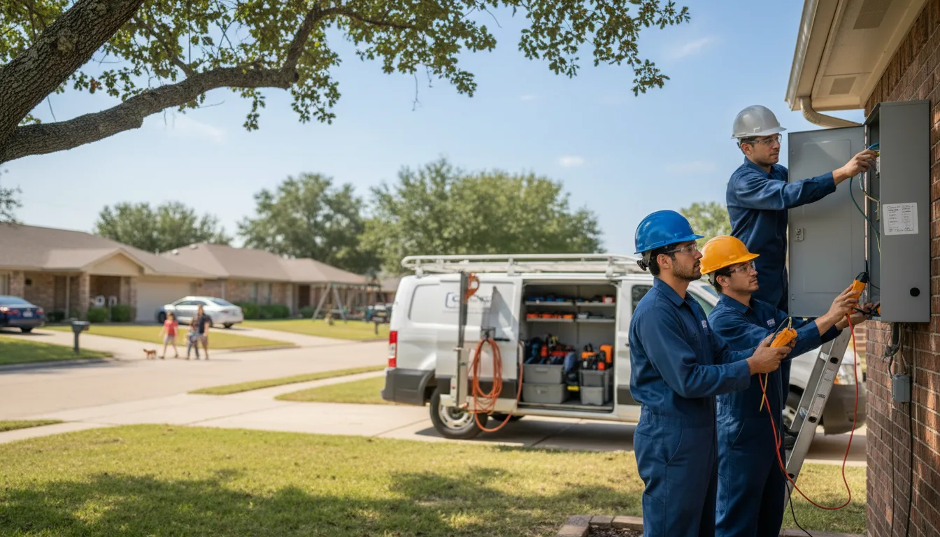 Certified electrician providing emergency electrical services in Vanleer, TN